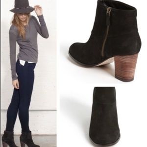 Cole Haan Cassidy Cuffed Booties, 8, Midnight Blue